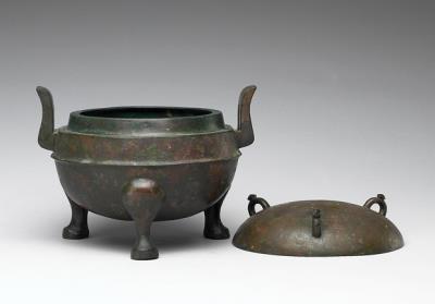 图片[3]-Ding cauldron with linear pattern, Western Han dynasty (206 BCE-8 CE)-China Archive